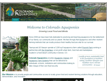 Tablet Screenshot of coloradoaquaponics.com
